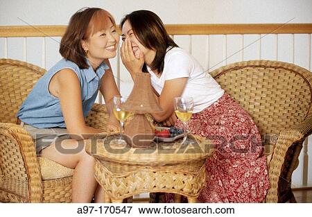 Stock Photo - Two Korean women. Fotosearch
