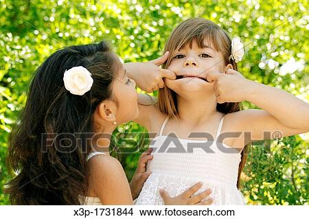 Picture - Two little girls. Fotosearch