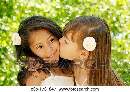 Two little girls View Large Photo Image Stock Photo - Two little girls. Fotosearch