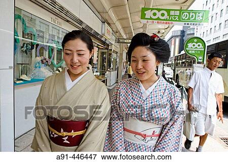Two? maikos? (geisha apprentice) from the Odamoto tea house (o-chaia) in Gion, Kyoto. Kansai, Japan View Large Photo Image Stock Photo - Two? maikos? (geisha apprentice) from the Odamoto tea house (o-chaia) in Gion, Kyoto. Kansai, Japan. Fotosearch