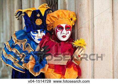 Two masked women at the carnival in Venice, Italy, Europe View Large Photo Image Stock Photo - Two masked women at the carnival in Venice, Italy, Europe. Fotosearch