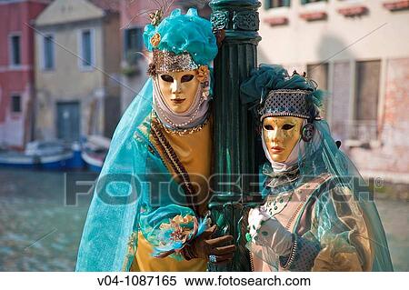 Two masked women at the carnival in Venice, Italy, Europe View Large Photo Image Stock Photography - Two masked women at the carnival in Venice, Italy, Europe. Fotosearch