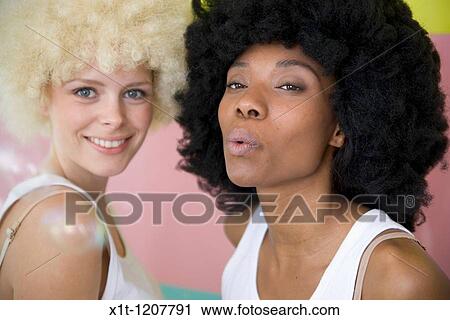 Two woman. View Large Photo Image Stock Image - Two woman.. Fotosearch