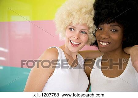 Two woman. View Large Photo Image Stock Photo - Two woman.. Fotosearch