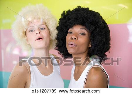 Two woman. View Large Photo Image Stock Photo - Two woman.. Fotosearch