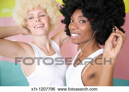Two woman. View Large Photo Image Stock Photograph - Two woman.. Fotosearch