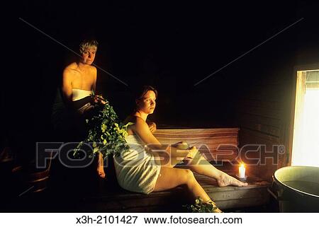 two women in smoke sauna, Finland, Northern Europe. View Large Photo Image Stock Photo - two women in smoke sauna, Finland, Northern Europe.. Fotosearch