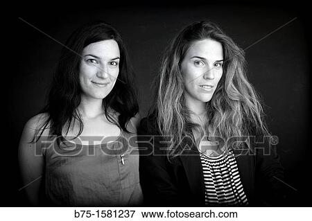 Two women View Large Photo Image Stock Photo - Two women. Fotosearch