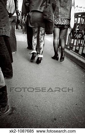 two young fashion girls in the streets of Paris, France View Large Photo Image Stock Photography - two young fashion girls in the streets of Paris, France. Fotosearch