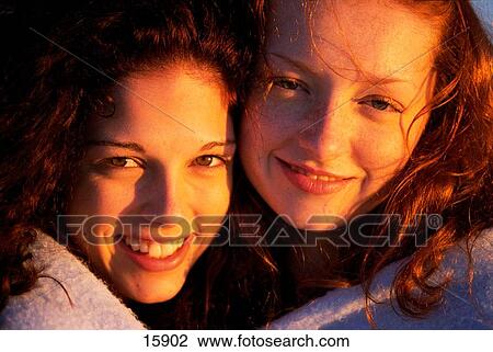 Two young girls View Large Photo Image Stock Image - Two young girls. Fotosearch