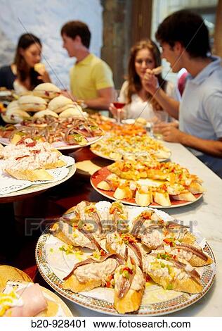 Txondorra,? tapas? bar,? pintxos?, old town, San Sebastian, Guipuzcoa, Basque Country, Spain View Large Photo Image Stock Image - Txondorra,? tapas? bar,? pintxos?, old town, San Sebastian, Guipuzcoa, Basque Country, Spain. Fotosearch