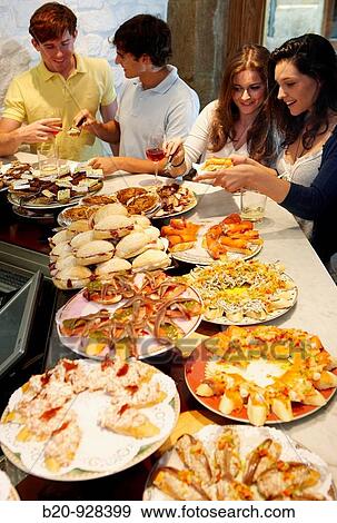 Txondorra,? tapas? bar,? pintxos?, old town, San Sebastian, Guipuzcoa, Basque Country, Spain View Large Photo Image Stock Photo - Txondorra,? tapas? bar,? pintxos?, old town, San Sebastian, Guipuzcoa, Basque Country, Spain. Fotosearch