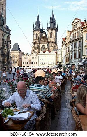 Tyn church in Staromestske Namesti (Old Town Square), Prague, Czech Republic View Large Photo Image Picture - Tyn church in Staromestske Namesti (Old Town Square), Prague, Czech Republic. Fotosearch