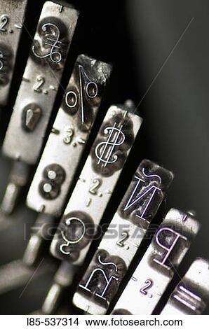 Typewriter machine keys. View Large Photo Image Picture - Typewriter machine keys.. Fotosearch