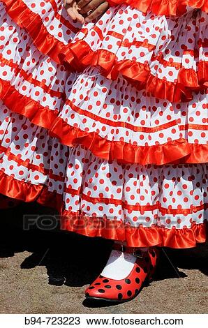 Typical dress in the Feria de Abril (April fair), Barcelona. Catalonia, Spain View Large Photo Image Stock Image - Typical dress in the Feria de Abril (April fair), Barcelona. Catalonia, Spain. Fotosearch