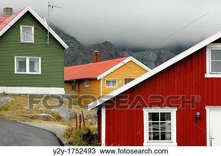 Typical house in Lofoten Islands, Norway View Large Photo Image Stock Image - Typical house in Lofoten Islands, Norway. Fotosearch