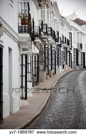 Typical street of Medina Sidonia Medina Sidonia, Cadiz, Spain, Europe View Large Photo Image Stock Photo - Typical street of Medina Sidonia Medina Sidonia, Cadiz, Spain, Europe. Fotosearch