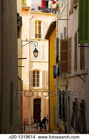 Typical street of the Panier quarter, the oldest spot in town. Marseille, Bouches du Rhone, 13, France. View Large Photo Image Picture - Typical street of the Panier quarter, the oldest spot in town. Marseille, Bouches du Rhone, 13, France.. Fotosearch
