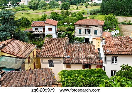 Typical tiled Roof in Tuscany, Italy. View Large Photo Image Stock Image - Typical tiled Roof in Tuscany, Italy.. Fotosearch