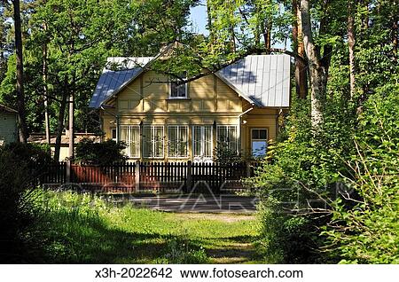 typical wooden house at Jurmala, Gulf of Riga, Latvia, Baltic region, Northern Europe. View Large Photo Image Stock Image - typical wooden house at Jurmala, Gulf of Riga, Latvia, Baltic region, Northern Europe.. Fotosearch