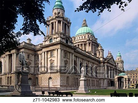 U K, Northern Ireland, Belfast, City Hall View Large Photo Image Stock Image - U K, Northern Ireland, Belfast, City Hall. Fotosearch