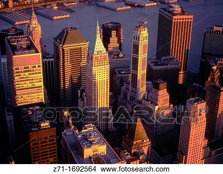 Picture - U S A New York Financial District. Fotosearch