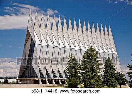 U S Air Force Academy Cadet Chapel, Colorado Spring, Colorado View Large Photo Image Stock Photo - U S Air Force Academy Cadet Chapel, Colorado Spring, Colorado. Fotosearch