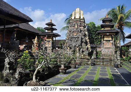 Ubud (Bali, Indonesia): the Pura Saraswati temple View Large Photo Image Stock Photo - Ubud (Bali, Indonesia): the Pura Saraswati temple. Fotosearch