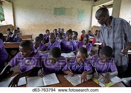 UGANDA The Kyayaaye Roman Catholic primary school in Kayunga District Children in class View Large Photo Image Picture - UGANDA The Kyayaaye Roman Catholic primary school in Kayunga District Children in class. Fotosearch