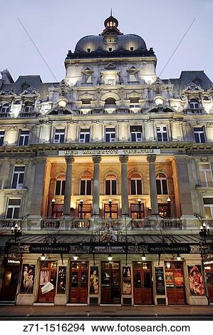 UK, Britain, England, London, Her Majesty's Theatre View Large Photo Image Picture - UK, Britain, England, London, Her Majesty's Theatre. Fotosearch