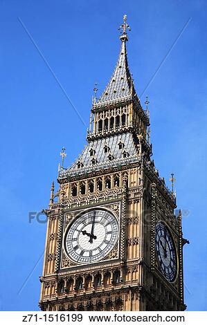Stock Photo - UK, Britain, England, London, Palace of Westminster, Big Ben.. Fotosearch