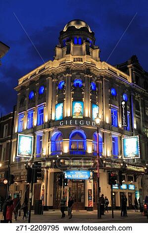 UK, England, London, Gielgud Theatre, Shaftesbury Avenue,. View Large Photo Image Stock Photography - UK, England, London, Gielgud Theatre, Shaftesbury Avenue,.. Fotosearch