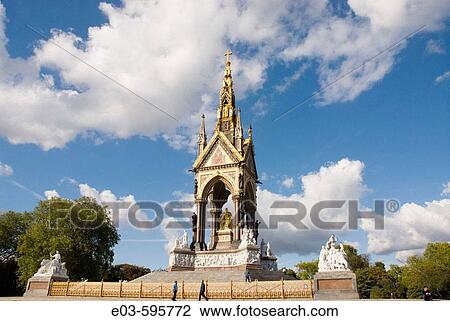 UK, London. Kensignton. Kensington Gardens. Albert Memorial View Large Photo Image Stock Image - UK, London. Kensignton. Kensington Gardens. Albert Memorial. Fotosearch