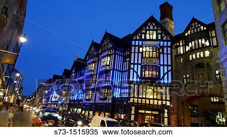 UK, London Regent Street Liberty department store View Large Photo Image Stock Photography - UK, London Regent Street Liberty department store. Fotosearch