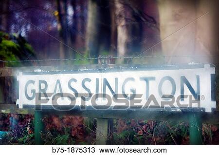 UK, North Yorkshire, Yorkshire Dales, Grassington, village, indication. View Large Photo Image Stock Image - UK, North Yorkshire, Yorkshire Dales, Grassington, village, indication.. Fotosearch