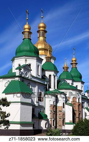 Stock Image - Ukraine, Kiev, Kyiv, St Sophia's Cathedral,. Fotosearch