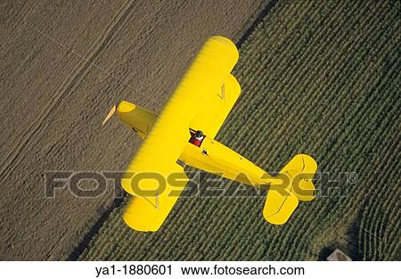 Ultra light biplane Kiebitz flying over France View Large Photo Image Stock Image - Ultra light biplane Kiebitz flying over France. Fotosearch