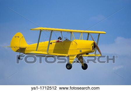 Ultra light biplane Kiebitz flying, France View Large Photo Image Stock Image - Ultra light biplane Kiebitz flying, France. Fotosearch