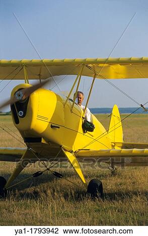 Ultra light biplane Kiebitz, France View Large Photo Image Stock Image - Ultra light biplane Kiebitz, France. Fotosearch