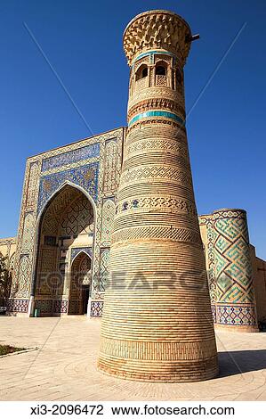 Ulugh Beg Madrasah and Minaret at Memorial Complex of Al Gijduvani, Gijduvan, near Bukhara, Uzbekistan. View Large Photo Image Stock Image - Ulugh Beg Madrasah and Minaret at Memorial Complex of Al Gijduvani, Gijduvan, near Bukhara, Uzbekistan.. Fotosearch