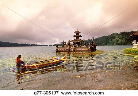 Ulun Danu Temple in Lake Baratan. Bedugul. Bali, Indonesia View Large Photo Image Stock Photo - Ulun Danu Temple in Lake Baratan. Bedugul. Bali, Indonesia. Fotosearch