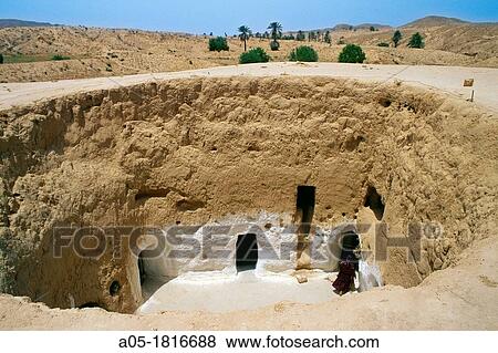 Underground houses Matmata Southern Tunisia. View Large Photo Image Stock Photo - Underground houses Matmata Southern Tunisia.. Fotosearch