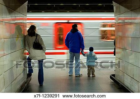 Underground, Line A Malostranska station Prague Czech Republic View Large Photo Image Stock Image - Underground, Line A Malostranska station Prague Czech Republic. Fotosearch