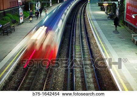 Underground station, train station, North Ealing Station, Piccadilly Line, London, England, Uk View Large Photo Image Picture - Underground station, train station, North Ealing Station, Piccadilly Line, London, England, Uk. Fotosearch