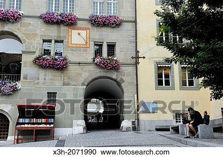 Stock Image - underpass Place de la Louve, Lausanne, Canton of Vaud, Switzerland, Europe.. Fotosearch
