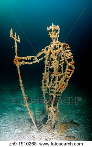 Underwater museum? Reddening leaders? Neptun sculpture Cape Tarhankut, Tarhan Qut, Black sea, Crimea, Ukraine, Eastern Europe View Large Photo Image Stock Photo - Underwater museum? Reddening leaders? Neptun sculpture Cape Tarhankut, Tarhan Qut, Black sea, Crimea, Ukraine, Eastern Europe. Fotosearch