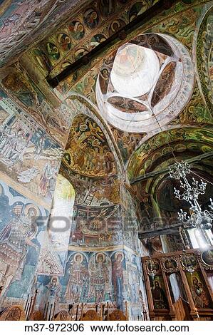 Stock Photograph - Unesco World Heritage Probota monastery Dolhasca Bucovina Romania. Fotosearch