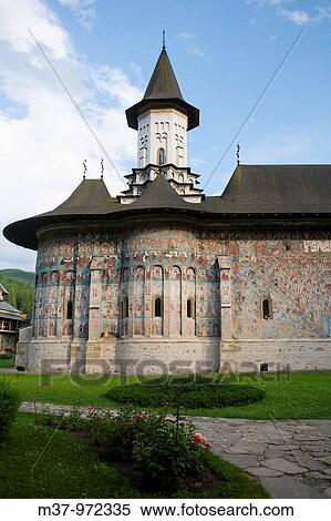 Stock Photography - Unesco World Heritage Sucevita Monastery Bucovina Romania. Fotosearch