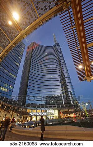 Unicredit tower in Porta Nuova, Milan, Italy. View Large Photo Image Stock Photo - Unicredit tower in Porta Nuova, Milan, Italy.. Fotosearch