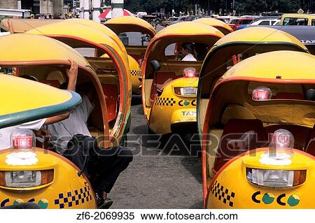 Unique Abstract of Colorful Coco Taxis Old Havana Cuba. View Large Photo Image Stock Photography - Unique Abstract of Colorful Coco Taxis Old Havana Cuba.. Fotosearch